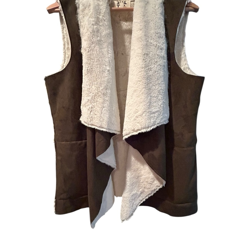 PPLA Brown and Cream Vest Size M